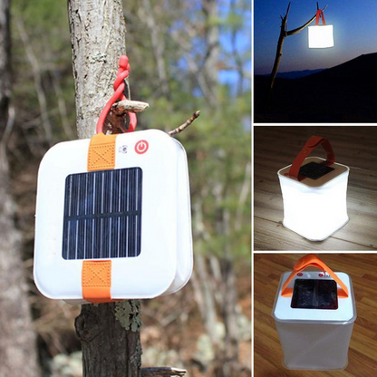 Lanterne Solaire à LED - Lampe de Camping Portable et Pliable Fonctionnant à L' Énergie Solaire pour les Activités de Plein Air
