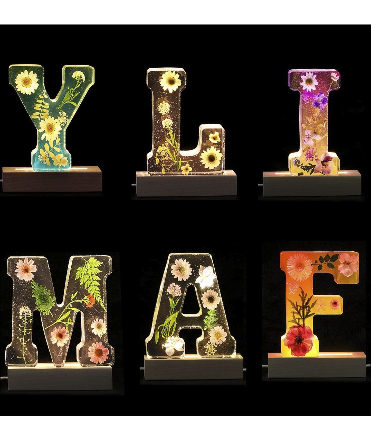 Lettres Led Fleurs