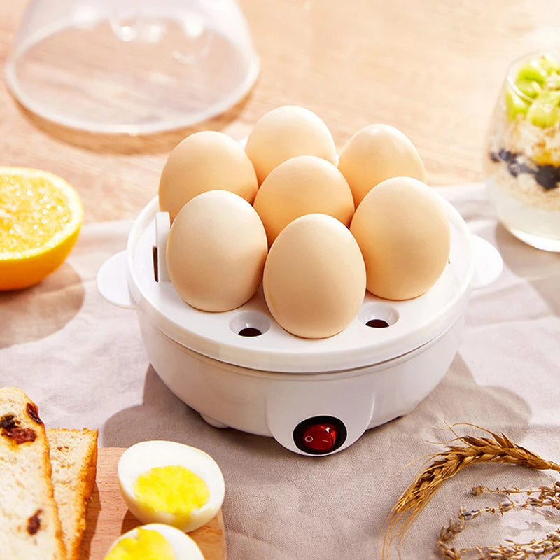Cuiseur D' Œufs Électrique & Cuiseur Vapeur - Appareil Multifonction Compact pour des Œufs Parfaits et des Aliments Cuits à la Vapeur