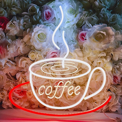 Lampe Murale Néon pour Tasse à Café