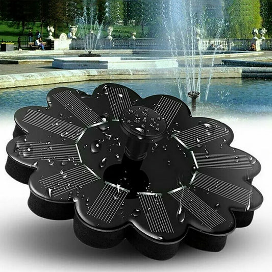 Fontaine à Énergie Solaire pour le Jardin - Design Floral Fontaine D' Eau pour Étangs et Piscines