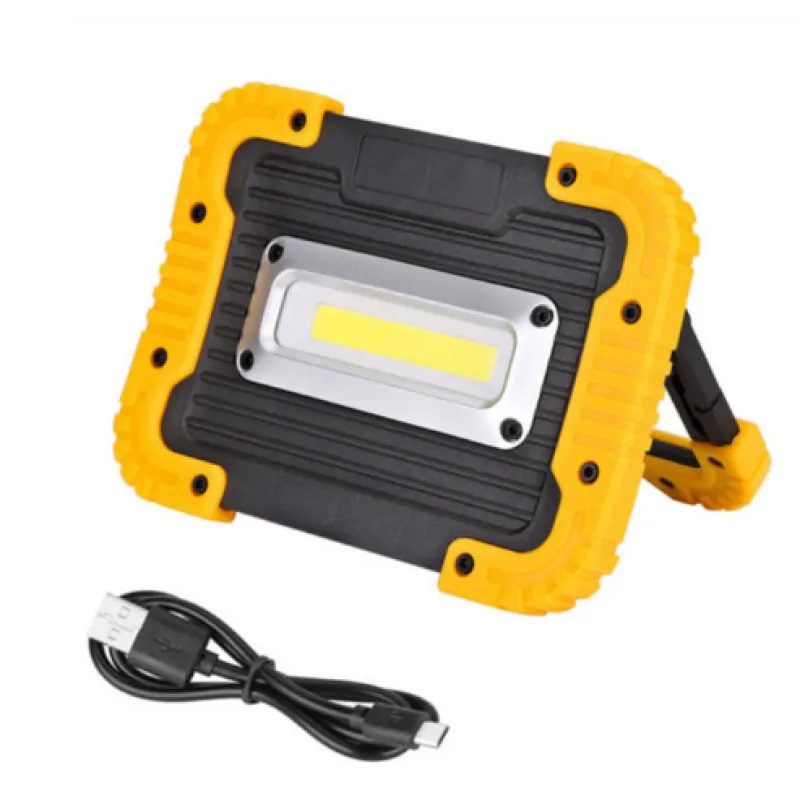 Lampes De Chantier À LED Rechargeables - Lampe De Travail Portable Avec USB Et Housse Robuste