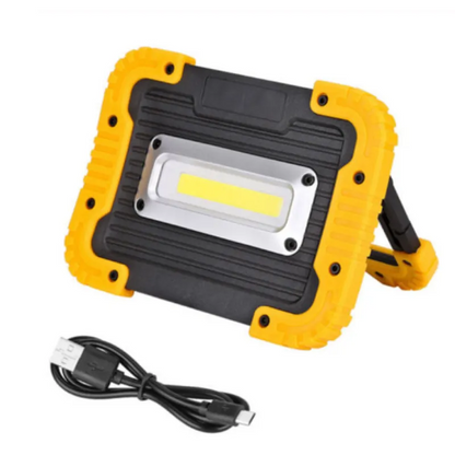 Lampes De Chantier À LED Rechargeables - Lampe De Travail Portable Avec USB Et Housse Robuste