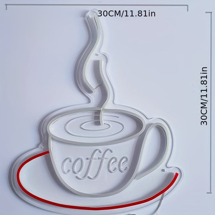 Lampe Murale Néon pour Tasse à Café