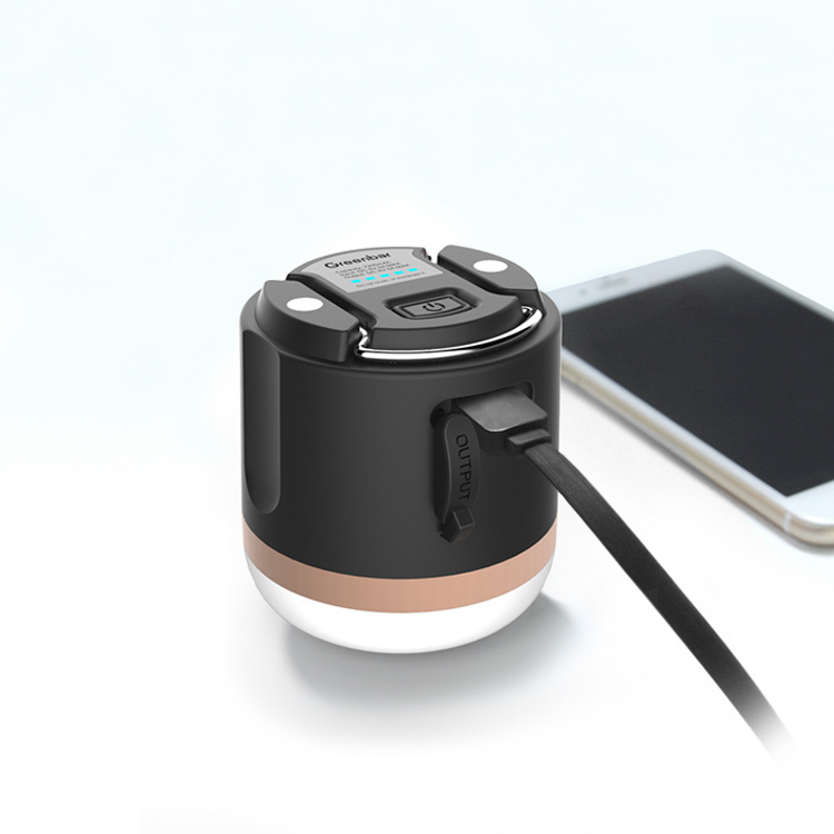 Lampe de Camping LED Portable avec Powerbank - Rechargeable , Connexion Usb , pour L' Extérieur et les Urgences