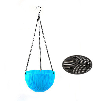 Panier Suspendu Tressé pour Plantes avec Chaîne - Idéal pour le Balcon et le Jardin