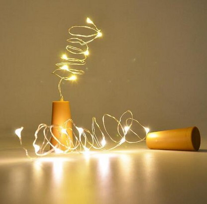 Chaînes Lumineuses LED pour Bouteilles - Lumières Décoratives avec Fil Métallique pour un Éclairage Créatif et des Projets Diy
