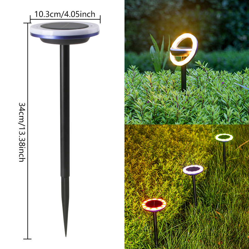 Lampes Solaires de Jardin avec Changement de Couleur - Spots de Sol à Led pour L' Extérieur et le Jardin