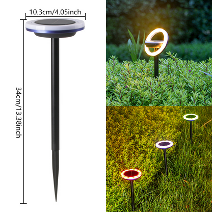 Lampes Solaires de Jardin avec Changement de Couleur - Spots de Sol à Led pour L' Extérieur et le Jardin