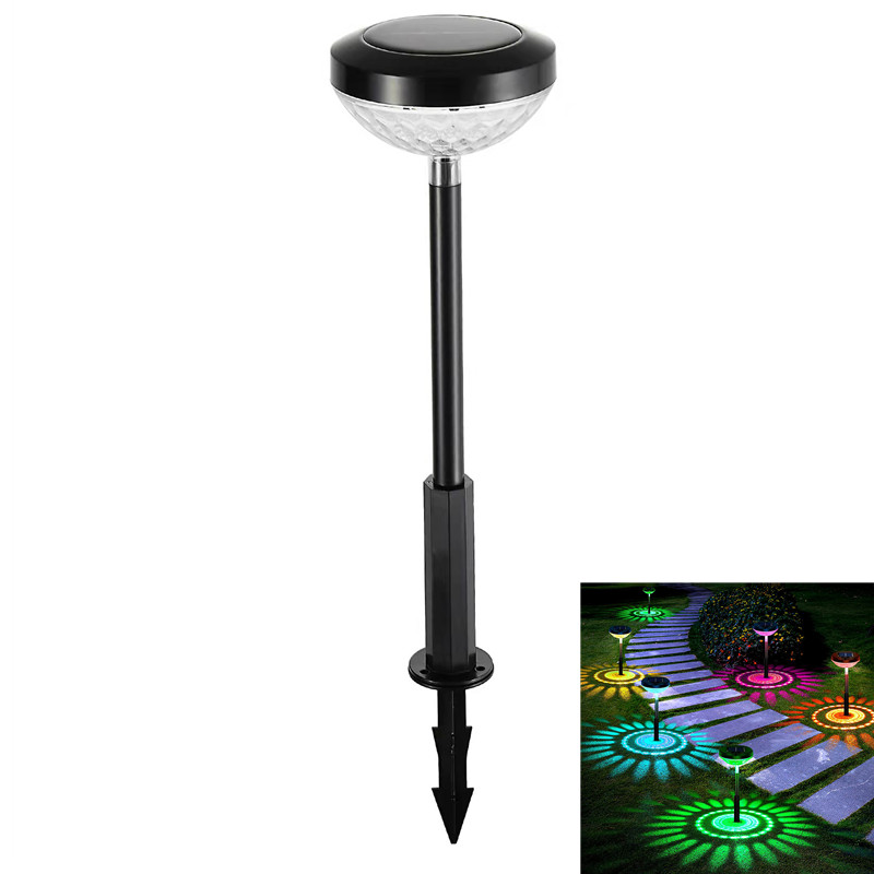 Lampe Solaire de Jardin avec Changement de Couleur - Eclairage de Jardin à Led pour L' Extérieur avec Motif de Fleurs