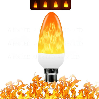 Lampe à Effet de Flamme - Ampoule Led 9w avec Effet de Flamme Réaliste