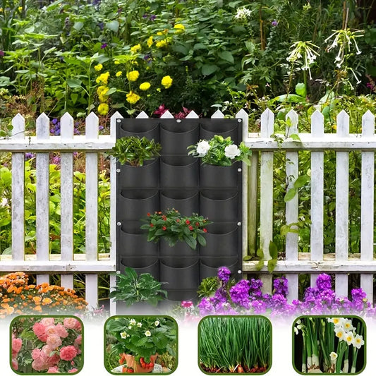 Sac À Plantes En Feutre Pour Montage Mural Vertical - Sac À Plantes Tridimensionnel, Non Tissé