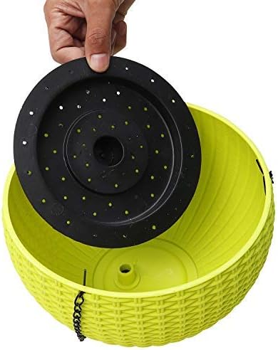 Panier Suspendu Tressé pour Plantes avec Chaîne - Idéal pour le Balcon et le Jardin