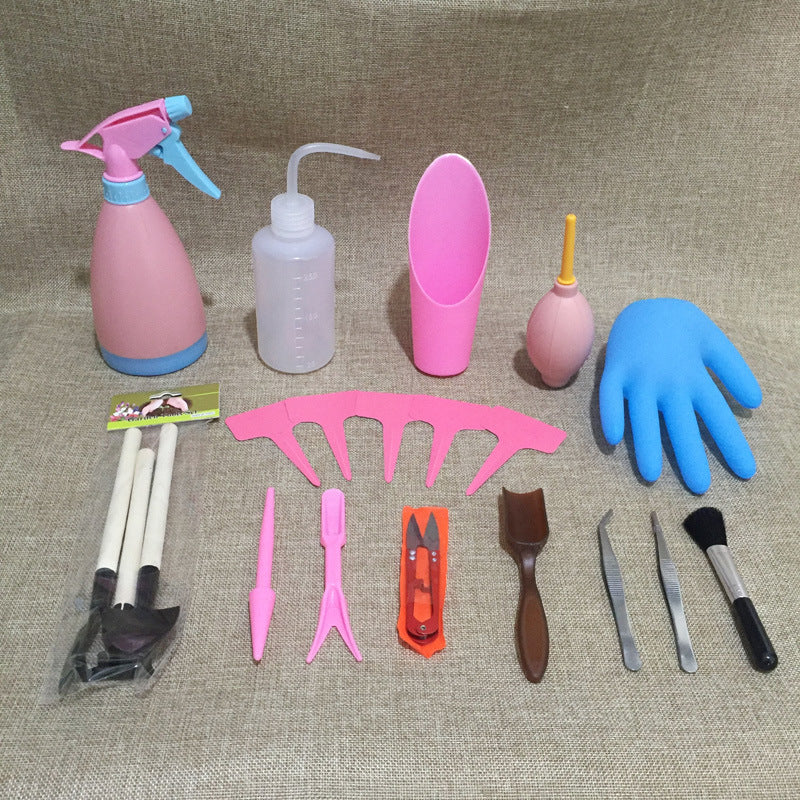 Kit D' Outils pour le Jardin de Succulentes avec Vaporisateur et Accessoires