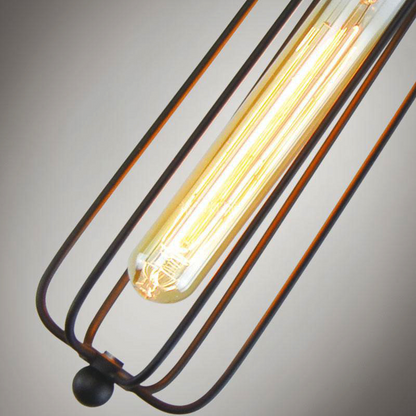 Lampe Suspendue Industrielle au Design Rétro - Lampe Suspendue Vintage avec Grille Métallique