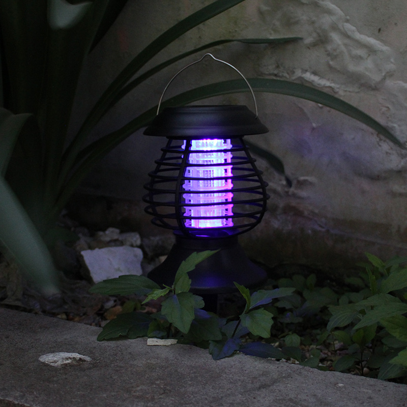 Lampe Solaire Anti-insectes avec Lumière Led - Lutte Efficace contre les Moustiques pour le Jardin