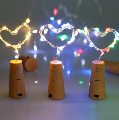 Chaînes Lumineuses LED pour Bouteilles - Lumières Décoratives avec Fil Métallique pour un Éclairage Créatif et des Projets Diy