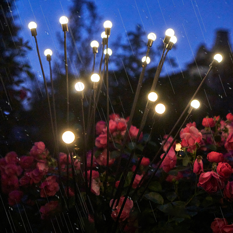 Lumière de Jardin Solaire Led avec Boules Lumineuses Flexibles - Lumière Décorative Étanche pour Parterres et Allées