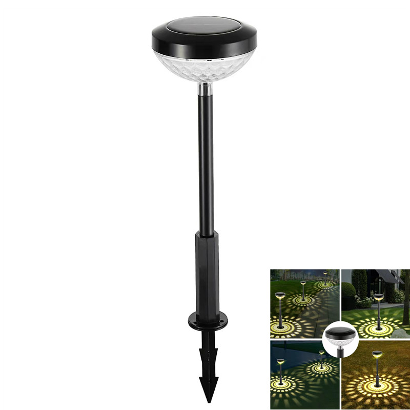 Lampe Solaire de Jardin avec Changement de Couleur - Eclairage de Jardin à Led pour L' Extérieur avec Motif de Fleurs