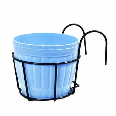 Porte-plantes Pratique Avec Support Métallique Stable Pour Balcon Et Terrasse