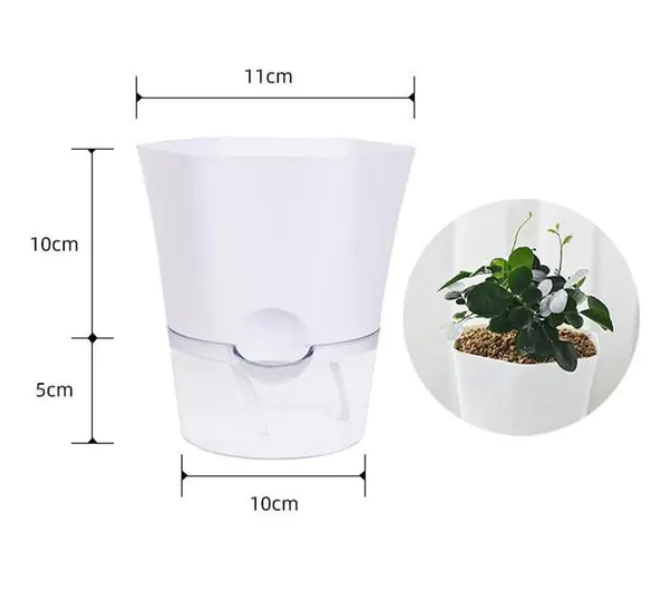 Pot De Plantes Avec Réservoir D' Eau - Pot De Fleurs Auto-Irrigant Pour Plantes D' Intérieur