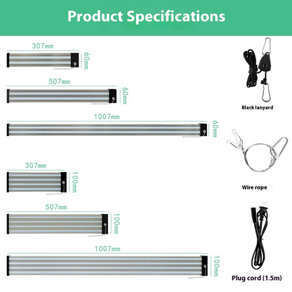 Lampe à LED pour Plantes avec Éclairage Plein - Spectre et Interrupteur à Tirette pour une Croissance Optimale des Plantes