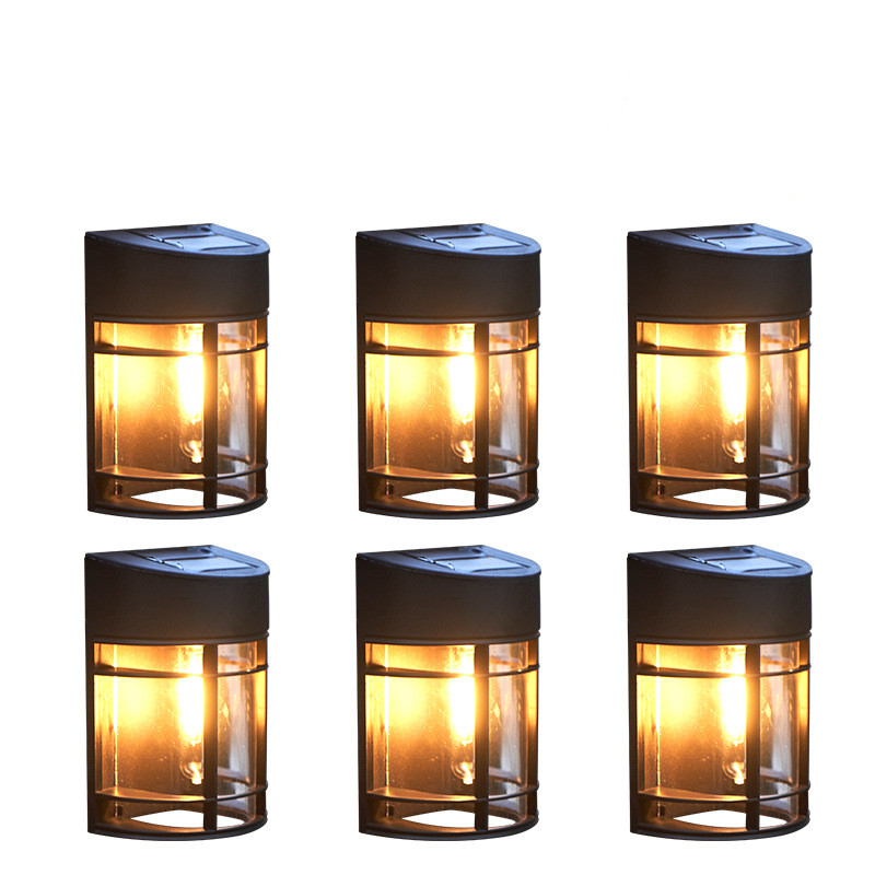 Applique Murale Extérieure avec Verre et Grille - Éclairage de Jardin à Led , Résistant aux Intempéries pour Terrasse & Balcon