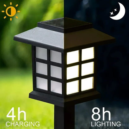 Lampes Solaires de Jardin Style Lanterne - Eclairage D' Allée à Led Étanche pour L' Extérieur