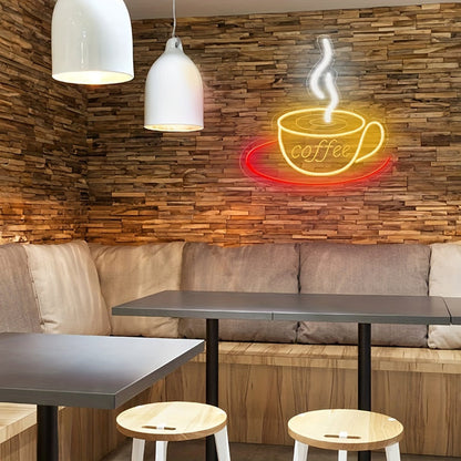 Lampe Murale Néon pour Tasse à Café