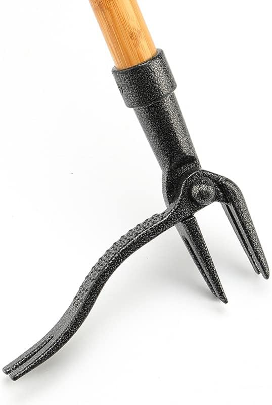 Désherbeur à Tête à 4 Griffes - Outil de Jardinage Efficace en Fer pour L' Élimination des Racines