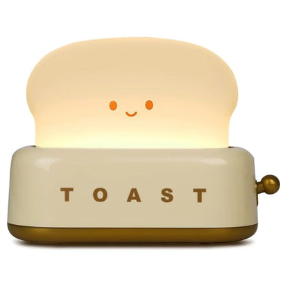Lampe de Chevet Ombragée - Kawaii Toast Lampe Led pour un Éclairage Confortable
