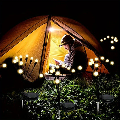 Lumière de Jardin Solaire Led avec Boules Lumineuses Flexibles - Lumière Décorative Étanche pour Parterres et Allées
