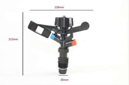 Arroseur de Jardin Réglable avec Réglage de L' Angle D' Aspersion - Idéal pour les Systèmes D' Arrosage