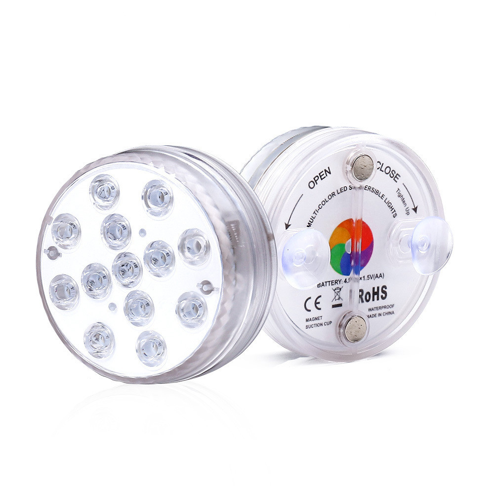 Lumière Led Sous-marine avec Télécommande - Éclairage de Piscine Multicolore Rgb pour Salles de Bain et Bassins
