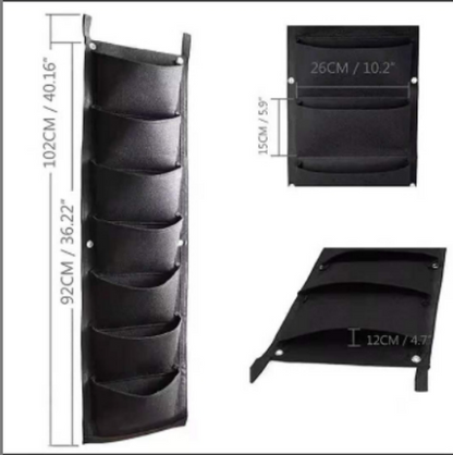 Mur de Plantes Sacs pour le Jardin - Planteur Vertical pour L' Intérieur et L' Extérieur