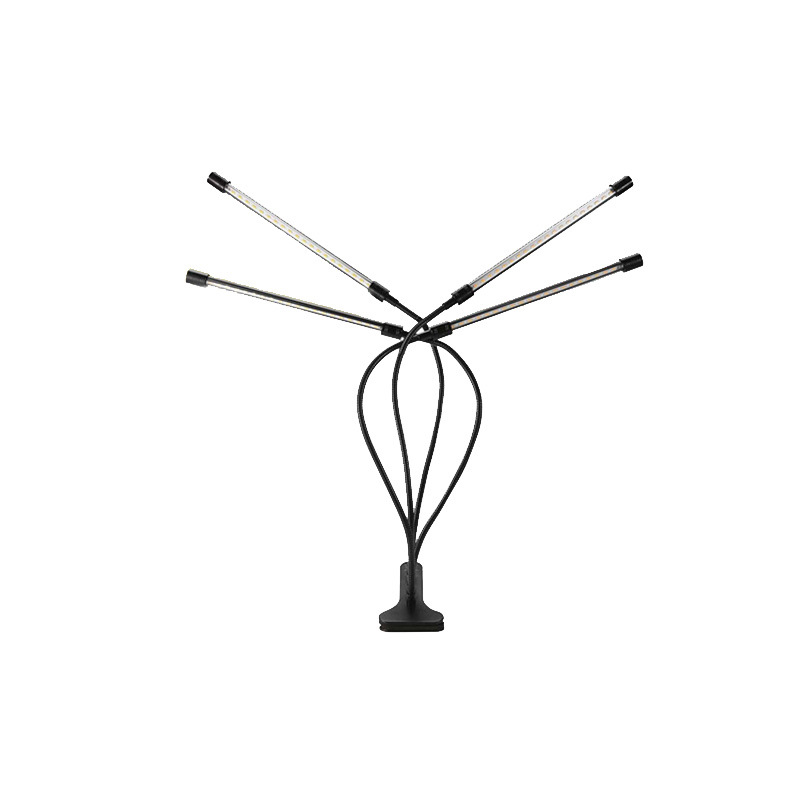 Lumière De Croissance Des Plantes Avec 4 Bras Flexibles Et Fonction De Gradation Pour Les Jardins D' Intérieur
