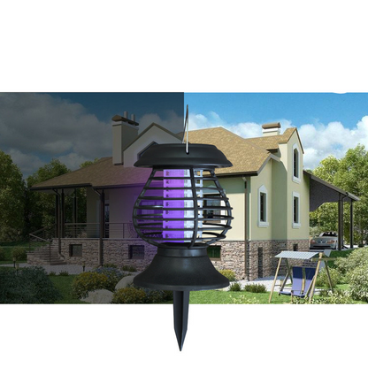 Lampe Solaire Anti-insectes avec Lumière Led - Lutte Efficace contre les Moustiques pour le Jardin
