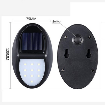 Lampe Murale Solaire à LED pour L' Extérieur - Résistante aux Intempéries , Économe en Énergie et avec Détecteur de Mouvement