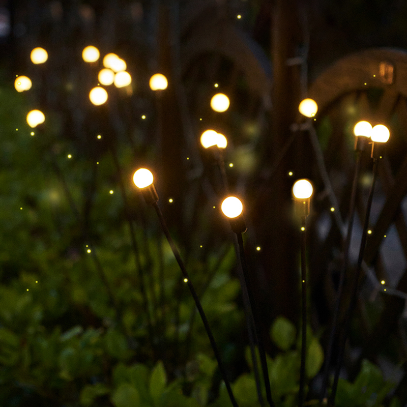 Lumière de Jardin Solaire Led avec Boules Lumineuses Flexibles - Lumière Décorative Étanche pour Parterres et Allées
