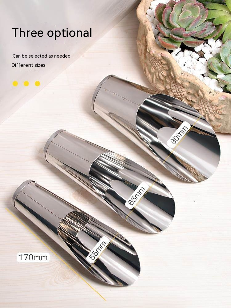 Pelle en Acier Inoxydable pour Terreau - Pelle à Plantes Robuste pour le Jardin et le Balcon