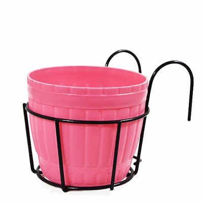 Porte-plantes Pratique Avec Support Métallique Stable Pour Balcon Et Terrasse