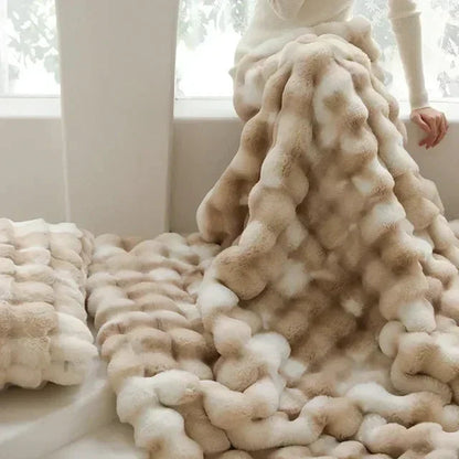 Couverture Douillette en Fausse Fourrure