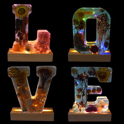 Lettres Led Fleurs