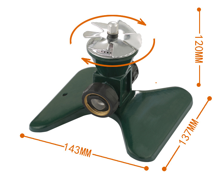 Arroseur Automatique Rotatif en Métal à 360 Degrés pour Pelouse - Arrosage Efficace du Jardin
