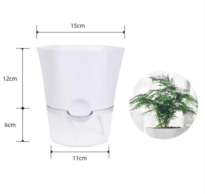 Pot De Plantes Avec Réservoir D' Eau - Pot De Fleurs Auto-Irrigant Pour Plantes D' Intérieur