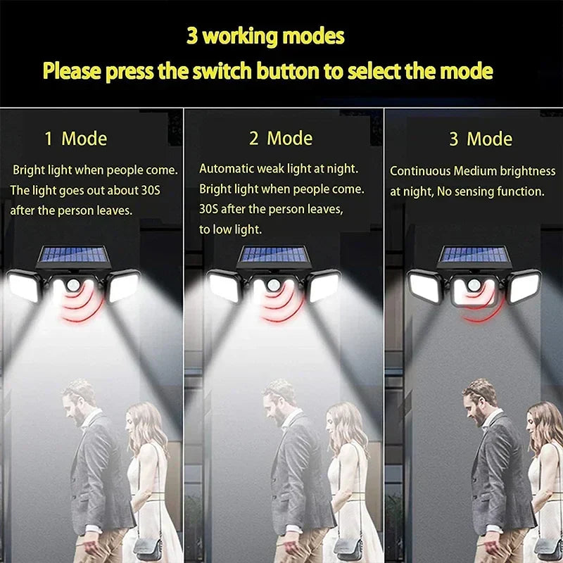 Applique Murale Extérieure à Énergie Solaire