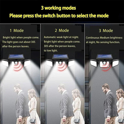 Applique Murale Extérieure à Énergie Solaire