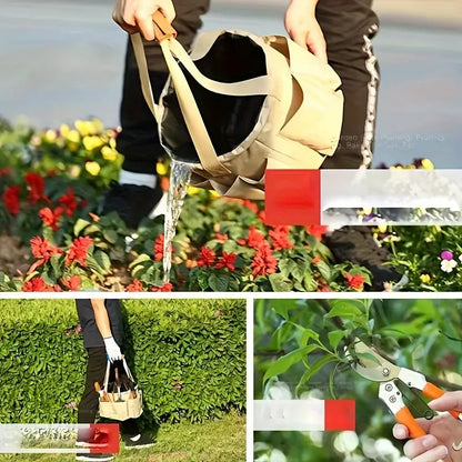 Set D' Outils de Jardinage avec Sac de Transport - Set de 10 Pièces pour L' Entretien du Jardin