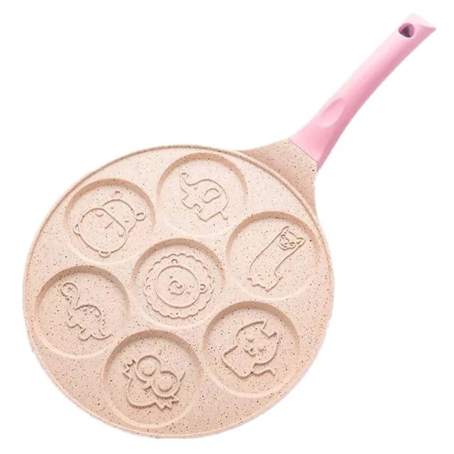 Poêle À Frire Pour Le Petit Déjeuner Des Enfants - Formes Amusantes De Crêpes & Œufs Au Plat