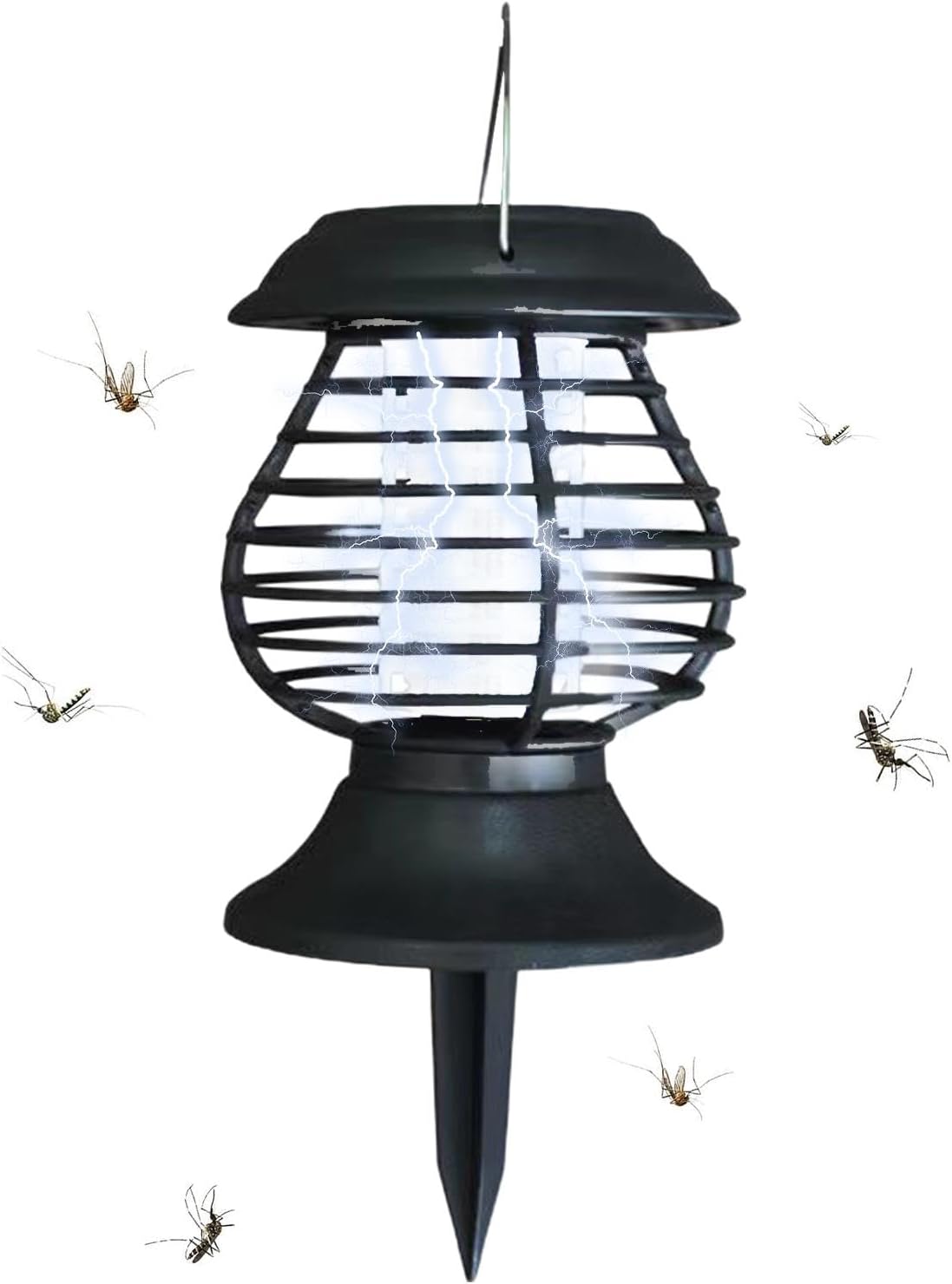 Lampe Solaire Anti-insectes avec Lumière Led - Lutte Efficace contre les Moustiques pour le Jardin